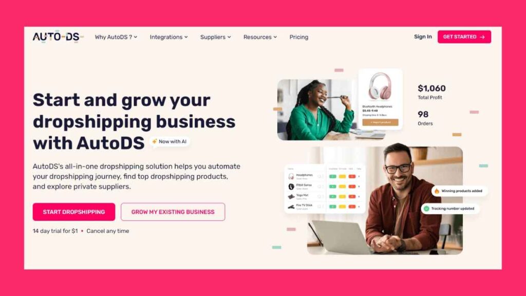 AutoDS - Best Tools for Dropshipping Product Research