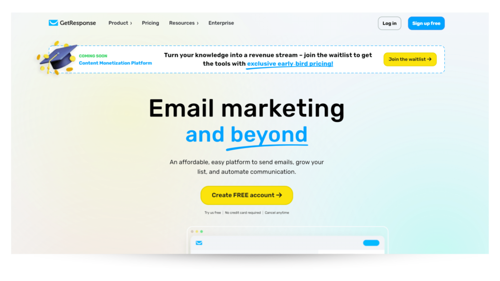GetResponse - AI email marketing tool