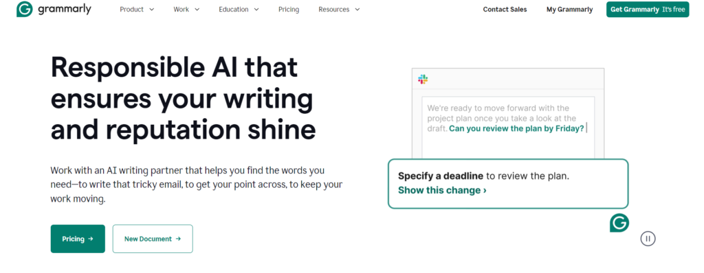 Grammarly - AI Tools for Business