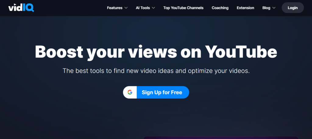 Vidiq - AI Tools for YouTubers