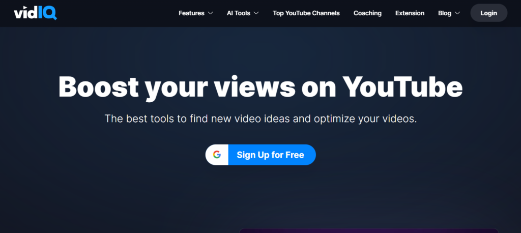 Vidiq - यूट्यूबर्स के लिए AI टूल