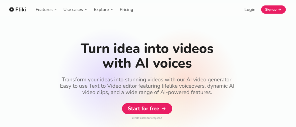 Fliki.ai - AI Tools for YouTubers