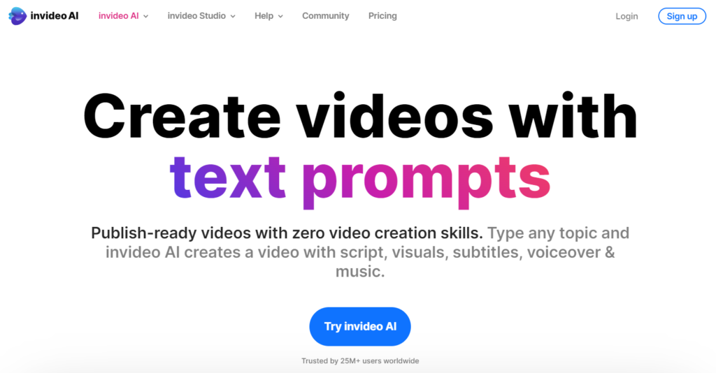 InVideo - AI Tools for YouTubers