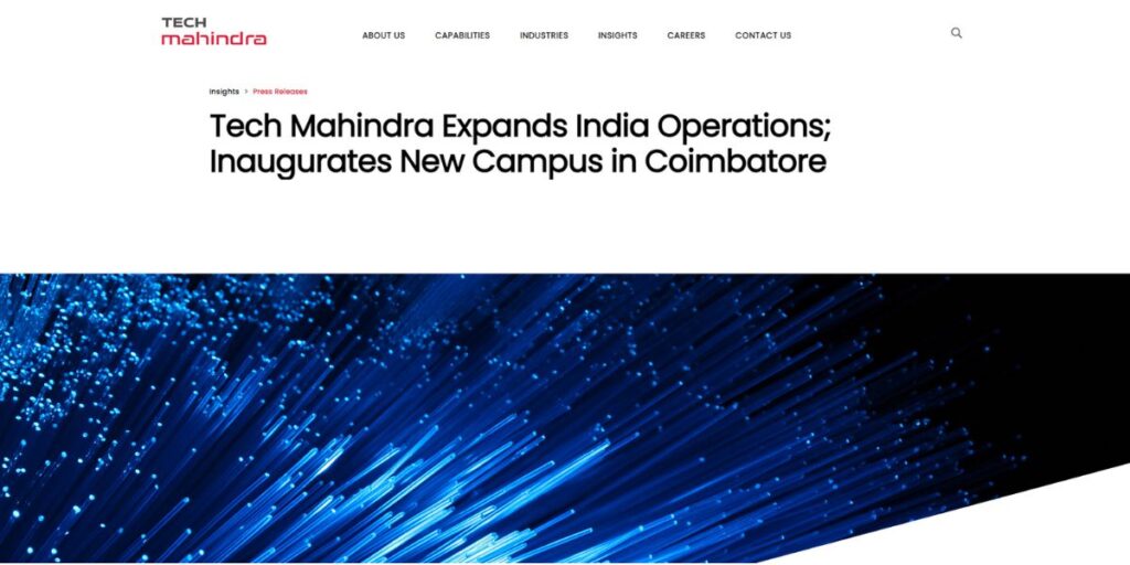 Tech Mahindra - Top IT Companies in Coimbatore