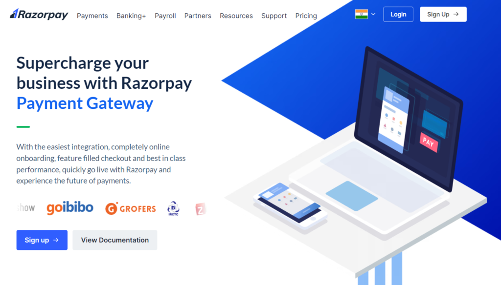 Razorpay - Best Payment Gateway In India
