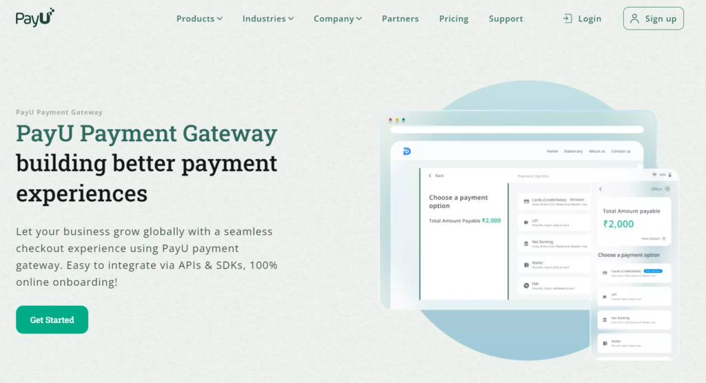 PayU - Best Payment Gateway in India