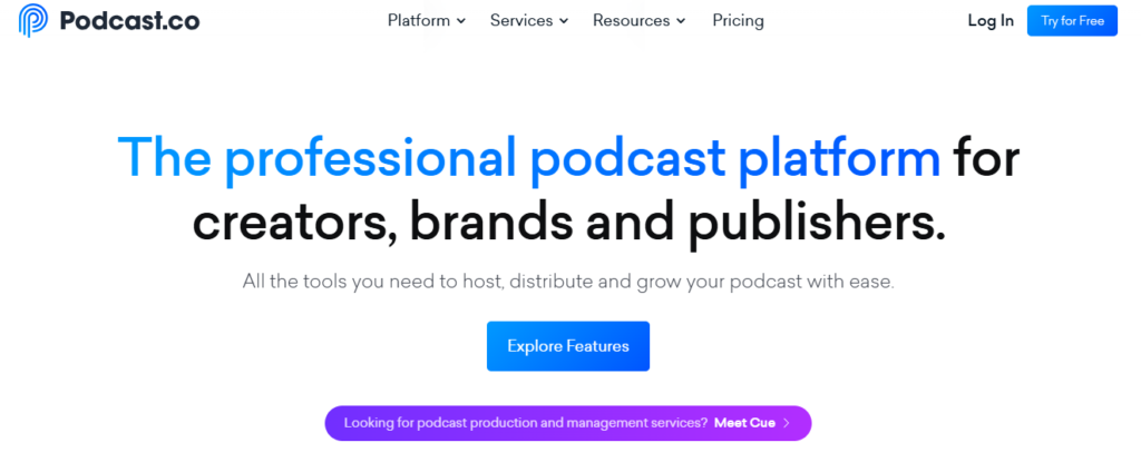 Podcast.co - Best Podcast Hosting Sites