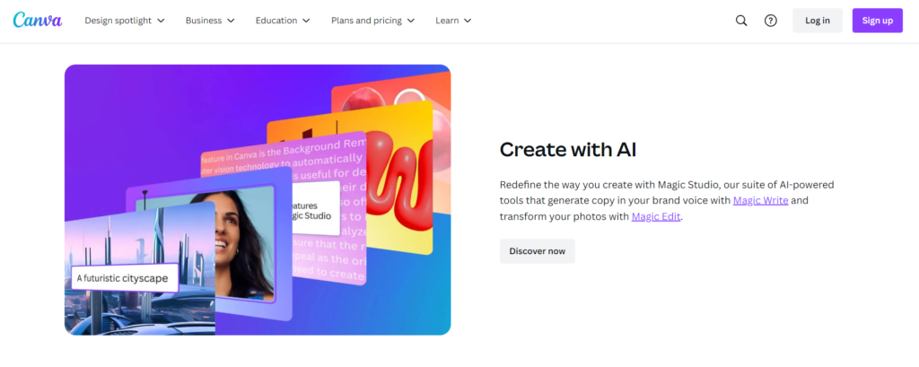Canva - AI Tools for Poster Making