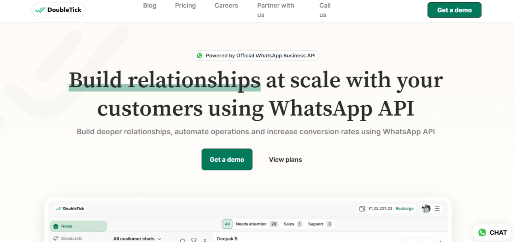 DoubleTick.io - Whatsapp marketing tools