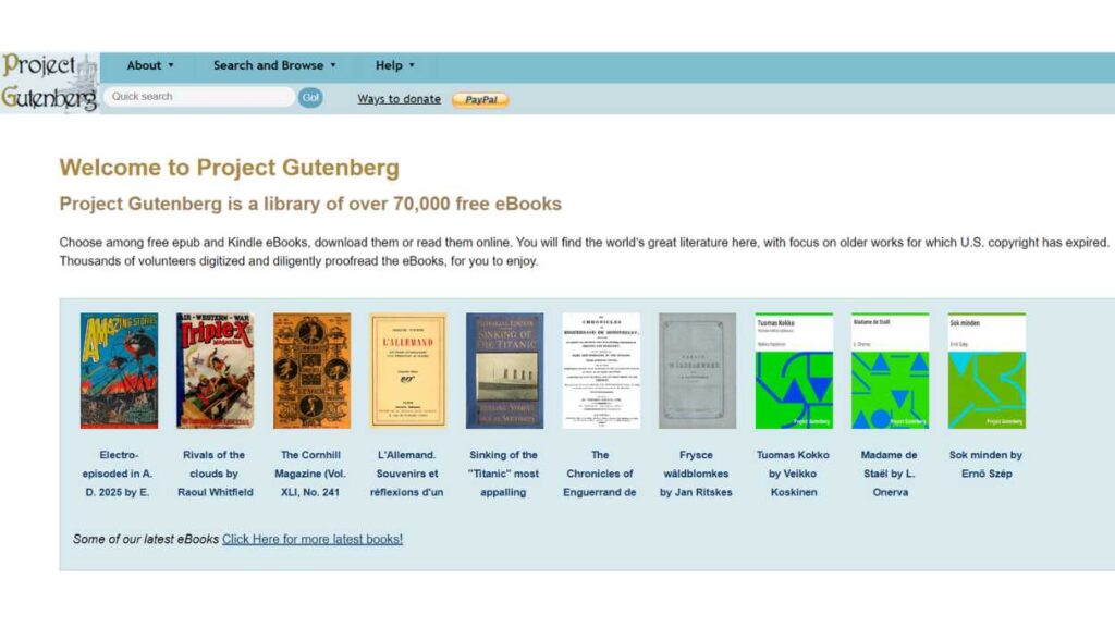 Project Gutenberg - PDF Drive Alternatives