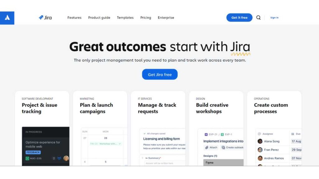 Best Marketing Project Management Tools - Jira