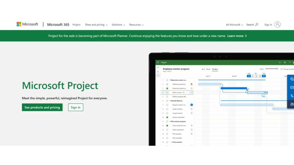 Best Marketing Project Management Tools - Microsoft Project