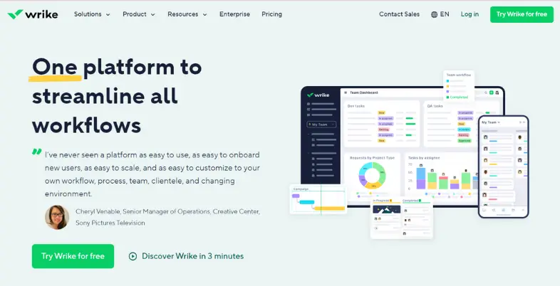 Task Management Software - Wrike