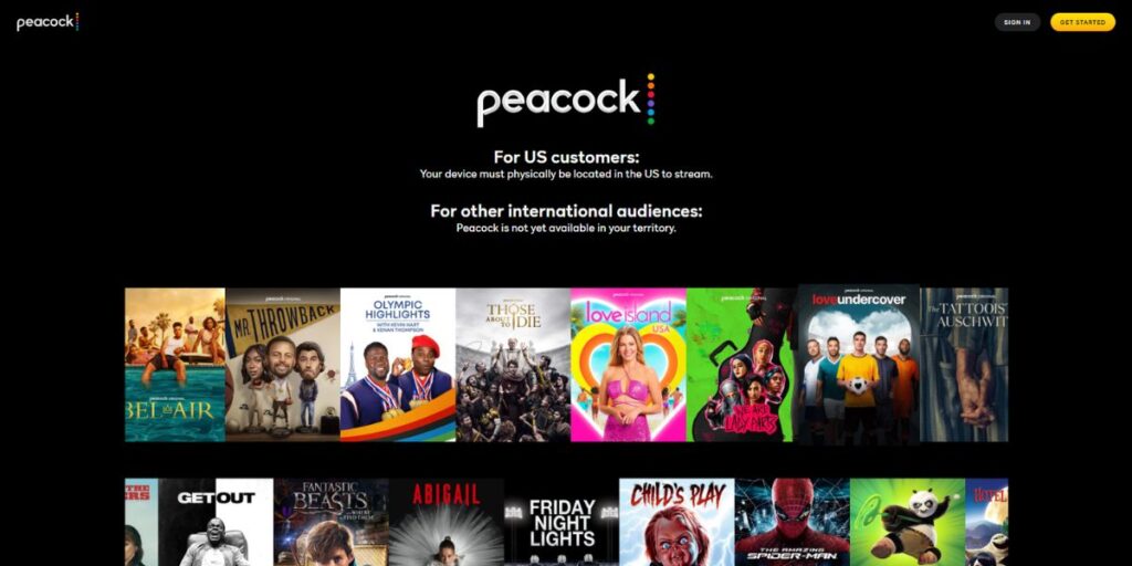 Peacock - Best TV Streaming Services