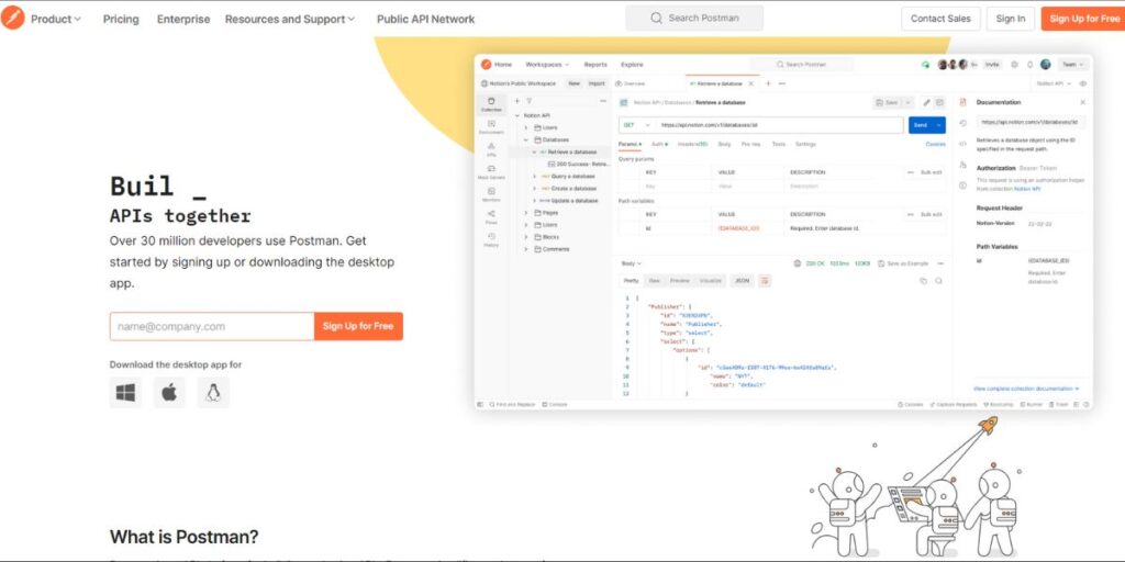 Postman - Best API Documentation Tools