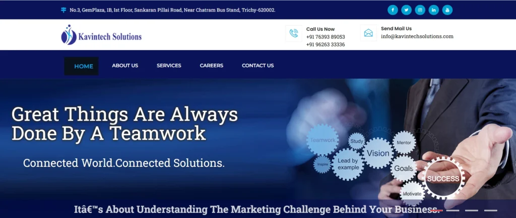 IT Company in Trichy - Kavinfotech Solutions
