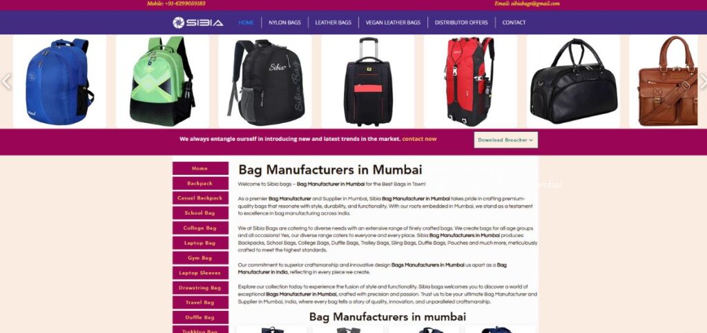 Bag Manufacturers in Mumbai