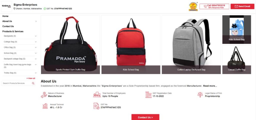 Bag Manufacturers in Mumbai