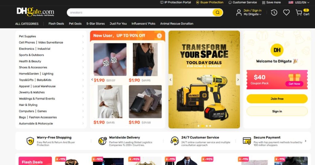 DHgate - B2B ecommerce marketplaces