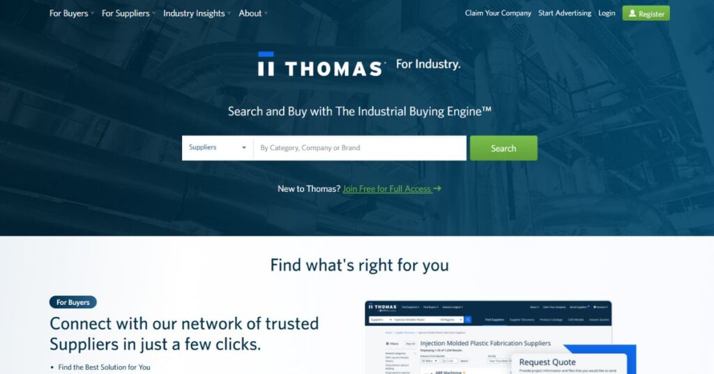 ThomasNet - B2B ecommerce marketplaces