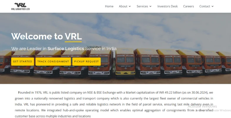 Logistics Company in Kochi - VRL Logistics