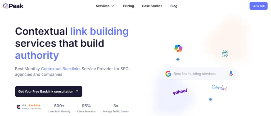 SaaS link-building agency - GoPeak