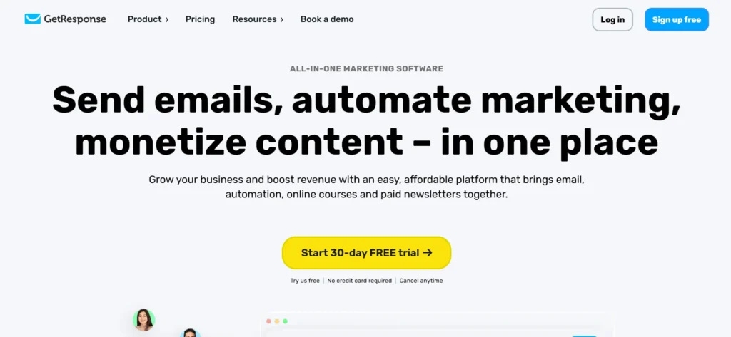 CRM Software for small business - GetResponse
