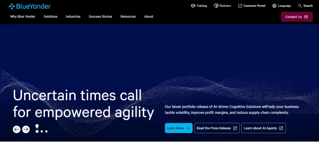 Supply Chain Management Software - Blue Yonder