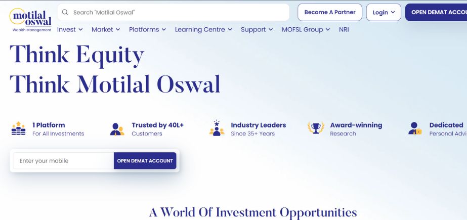 Finance Company In Mumbai - Motilal Oswal Financial Services