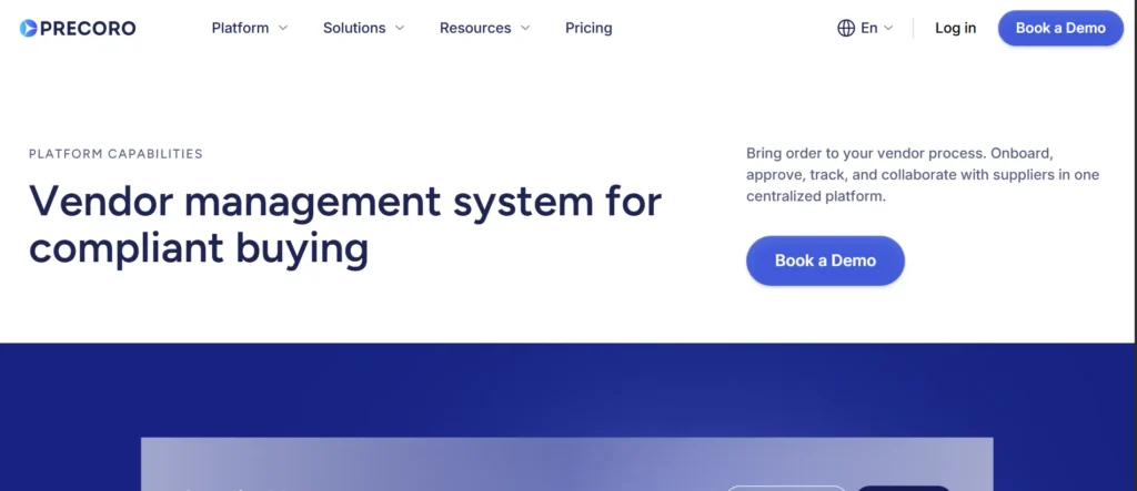 vendor management system software