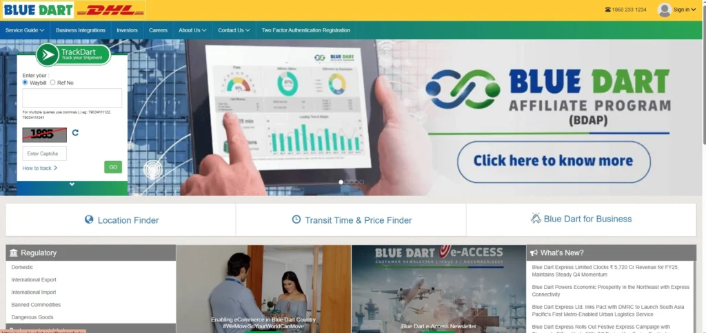 Logistics Company in Mumbai – Blue Dart Express Ltd.
