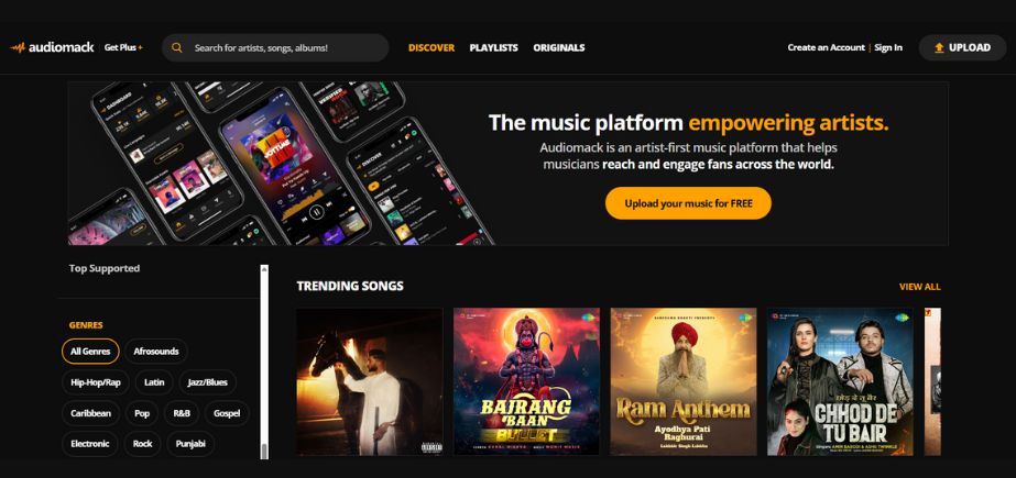 Spotify Alternative - Audiomack