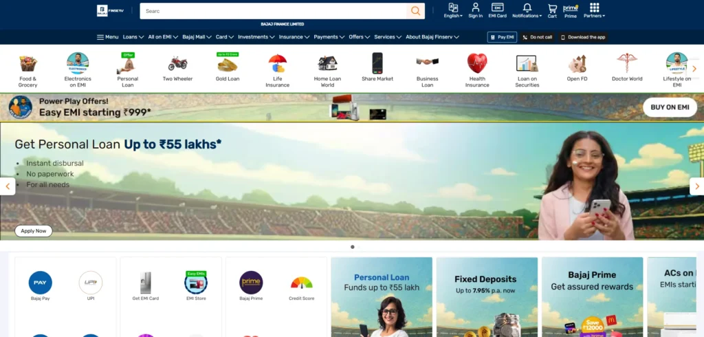 Finance Company in Bangalore - Bajaj Finserv