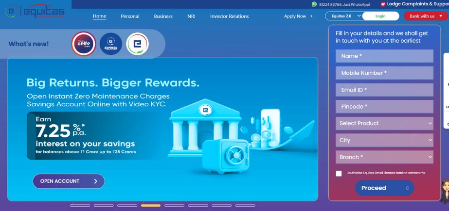 Finance Company in Chennai - Equitas Small Finance Bank