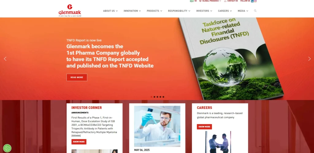 Pharma Company in India - Glenmark Pharmaceuticals