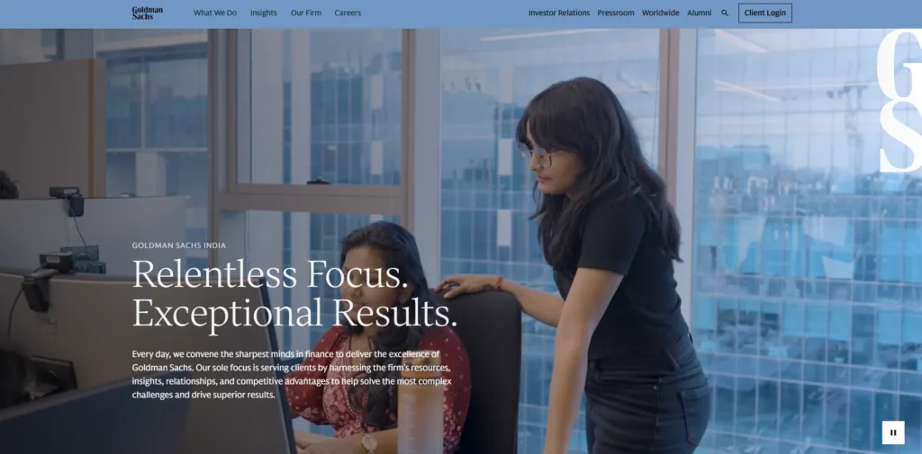 Finance Company in Bangalore - Goldman Sachs India