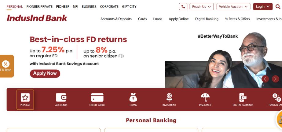 Finance Company in Chennai - IndusInd Bank