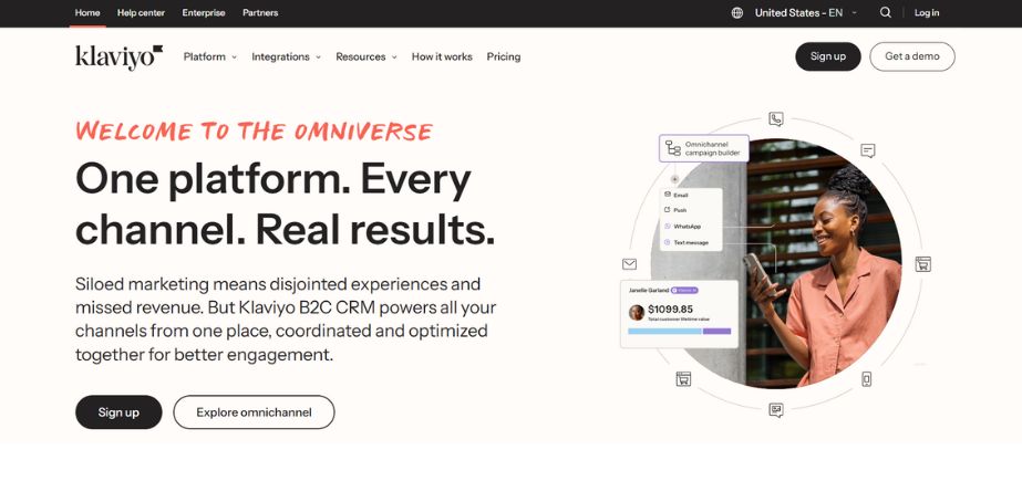 AI marketing solution - Klaviyo