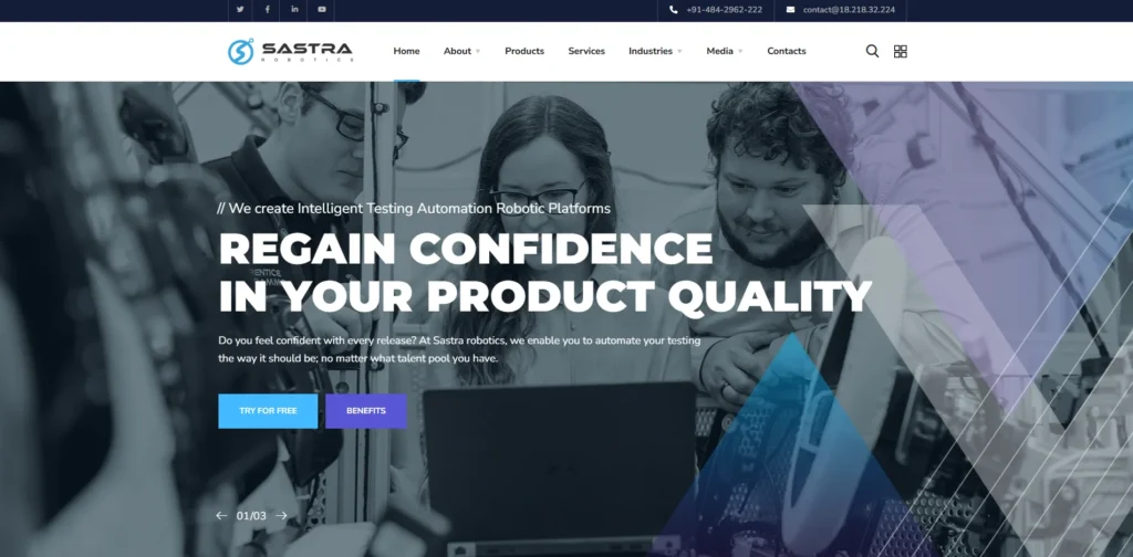 IT Company in Kerala - Sastra Robotics