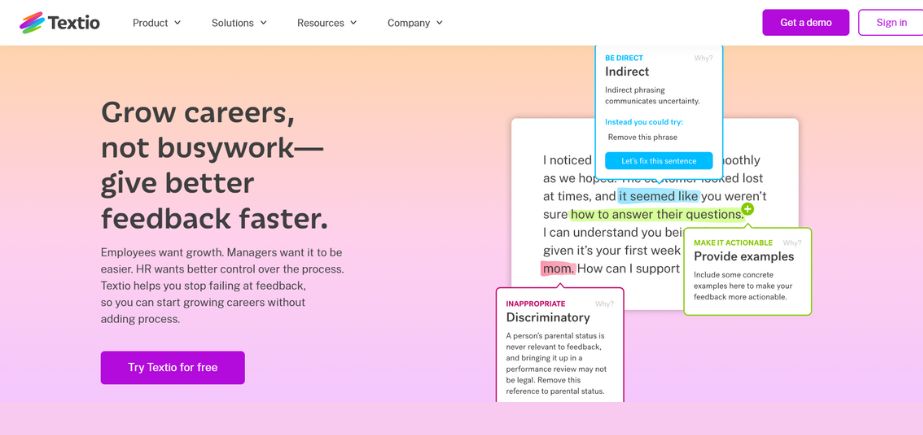 AI Tool for Human Resources - Textio