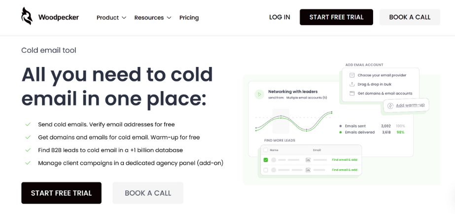 Cold Email Outreach Tool - Woodpecker