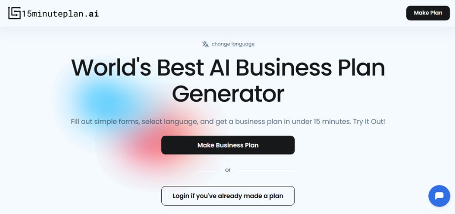 15MinutePlan - AI Business Plan Generators