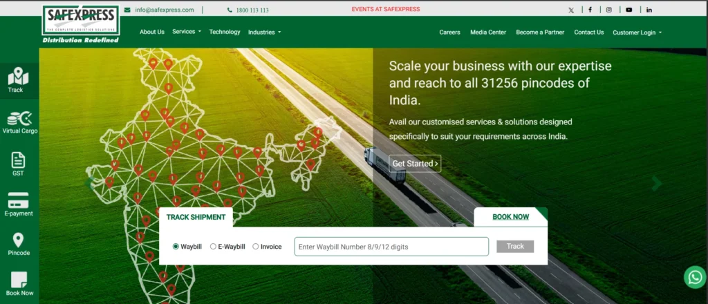 logistics company – Safexpress