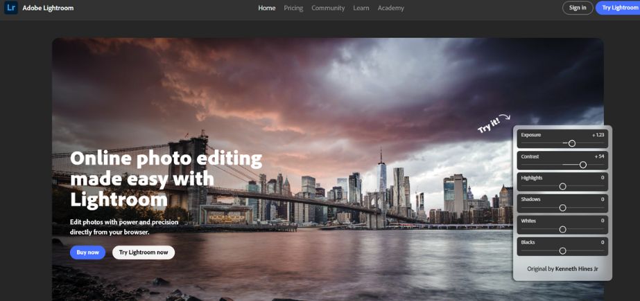 Adobe Lightroom - Productivity Tools for Digital Product Builders