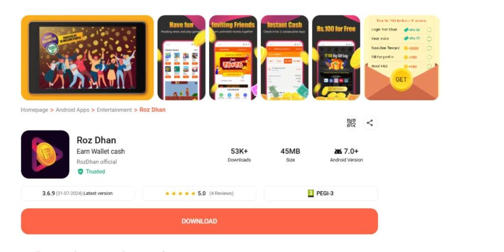 Daily 100 Rupees Earning App Without Investment