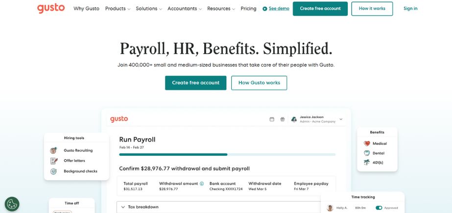 Gusto - HR Software in UAE
