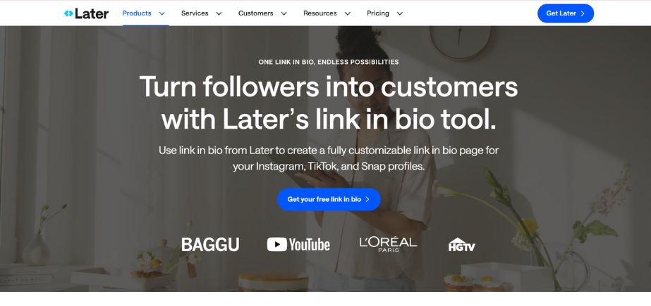 Linkin.bio by Later - Productivity Tools for Digital Product Builders