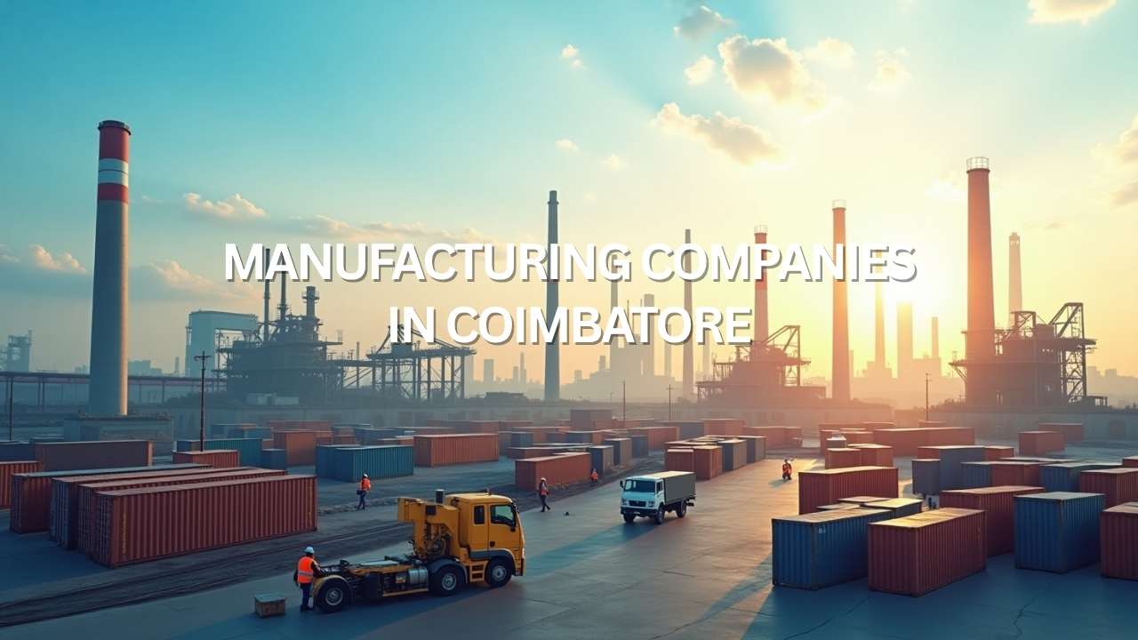 Manufacturing Companies in Coimbatore