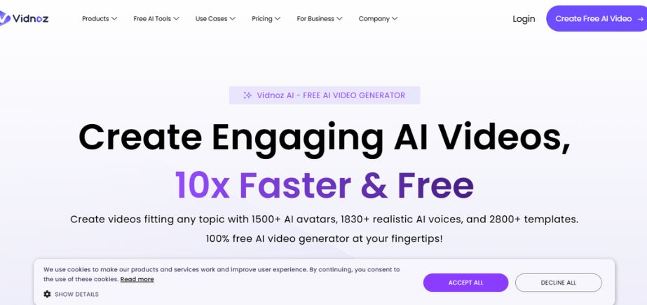 Vidnoz - AI Reel Generators