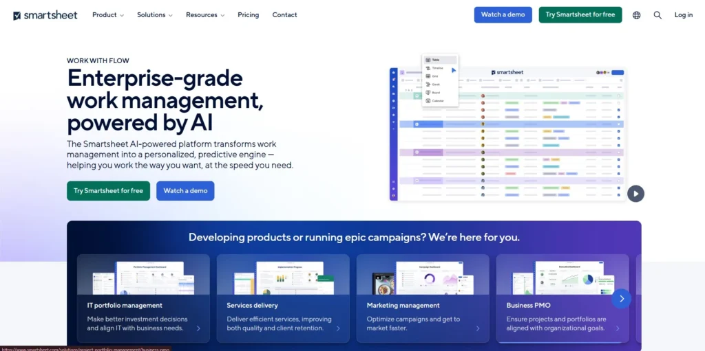 Smartsheet-Project Management Software
